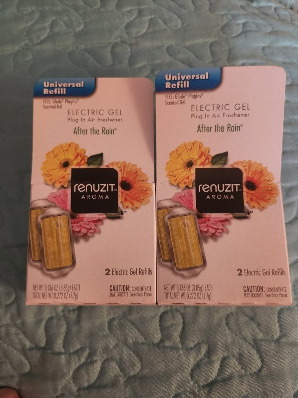 2 Boxes Renuzit Electric Gel Plug In Refills After The Rain